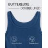 imageCRZ YOGA Womens Butterluxe Double Lined Workout Tank Tops Scoop Neck Racerback Cropped Casual Sleeveless ShirtFrench Navy