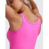 imageCRZ YOGA Womens Butterluxe Double Lined Workout Tank Tops Scoop Neck Racerback Cropped Casual Sleeveless ShirtLight Purple