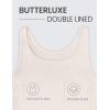 imageCRZ YOGA Womens Butterluxe Double Lined Workout Tank Tops Scoop Neck Racerback Cropped Casual Sleeveless ShirtMojave Tan