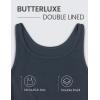 imageCRZ YOGA Womens Butterluxe Double Lined Workout Tank Tops Scoop Neck Racerback Cropped Casual Sleeveless ShirtTrue Navy