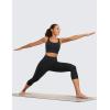imageCRZ YOGA Womens Butterluxe High Waisted Lounge Leggings 19 Inches  Workout Buttery Soft Capris Yoga PantsBlack
