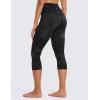 imageCRZ YOGA Womens Butterluxe High Waisted Lounge Leggings 19 Inches  Workout Buttery Soft Capris Yoga PantsBlack Tie Dye Flowers