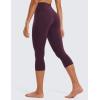 imageCRZ YOGA Womens Butterluxe High Waisted Lounge Leggings 19 Inches  Workout Buttery Soft Capris Yoga PantsDeep Purple