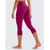 imageCRZ YOGA Womens Butterluxe High Waisted Lounge Leggings 19 Inches  Workout Buttery Soft Capris Yoga PantsMagenta Purple