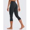 imageCRZ YOGA Womens Butterluxe High Waisted Lounge Leggings 19 Inches  Workout Buttery Soft Capris Yoga PantsMelanite