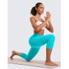 imageCRZ YOGA Womens Butterluxe High Waisted Lounge Leggings 19 Inches  Workout Buttery Soft Capris Yoga PantsNeon Spectral Blue