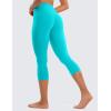 imageCRZ YOGA Womens Butterluxe High Waisted Lounge Leggings 19 Inches  Workout Buttery Soft Capris Yoga PantsNeon Spectral Blue