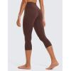 imageCRZ YOGA Womens Butterluxe High Waisted Lounge Leggings 19 Inches  Workout Buttery Soft Capris Yoga PantsTaupe