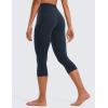 imageCRZ YOGA Womens Butterluxe High Waisted Lounge Leggings 19 Inches  Workout Buttery Soft Capris Yoga PantsTrue Navy