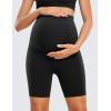 imageCRZ YOGA Womens Butterluxe Maternity Biker Shorts Over The Belly 6quot  Pregnancy Yoga Workout ActivewearBlack