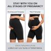 imageCRZ YOGA Womens Butterluxe Maternity Biker Shorts Over The Belly 6quot  Pregnancy Yoga Workout ActivewearBlack