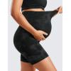 imageCRZ YOGA Womens Butterluxe Maternity Biker Shorts Over The Belly 6quot  Pregnancy Yoga Workout ActivewearBlack Tie Dye Flowers