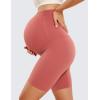 imageCRZ YOGA Womens Butterluxe Maternity Biker Shorts Over The Belly 6quot  Pregnancy Yoga Workout ActivewearBriar Rose