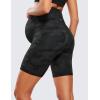 imageCRZ YOGA Womens Butterluxe Maternity Biker Shorts Over The Belly 6quot  Pregnancy Yoga Workout ActivewearDark Grey Camouflage 2