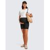 imageCRZ YOGA Womens Butterluxe Maternity Biker Shorts Over The Belly 6quot  Pregnancy Yoga Workout ActivewearDark Grey Camouflage 2