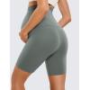 imageCRZ YOGA Womens Butterluxe Maternity Biker Shorts Over The Belly 6quot  Pregnancy Yoga Workout ActivewearGrey Sage