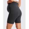 imageCRZ YOGA Womens Butterluxe Maternity Biker Shorts Over The Belly 6quot  Pregnancy Yoga Workout ActivewearMysterious Grey