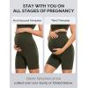 imageCRZ YOGA Womens Butterluxe Maternity Biker Shorts Over The Belly 6quot  Pregnancy Yoga Workout ActivewearOlive Green