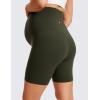 imageCRZ YOGA Womens Butterluxe Maternity Biker Shorts Over The Belly 6quot  Pregnancy Yoga Workout ActivewearOlive Green