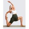 imageCRZ YOGA Womens Butterluxe Maternity Biker Shorts Over The Belly 6quot  Pregnancy Yoga Workout ActivewearOlive Green