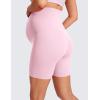 imageCRZ YOGA Womens Butterluxe Maternity Biker Shorts Over The Belly 6quot  Pregnancy Yoga Workout ActivewearPink Peony
