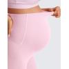 imageCRZ YOGA Womens Butterluxe Maternity Biker Shorts Over The Belly 6quot  Pregnancy Yoga Workout ActivewearPink Peony