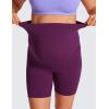 imageCRZ YOGA Womens Butterluxe Maternity Biker Shorts Over The Belly 6quot  Pregnancy Yoga Workout ActivewearPlum Magenta