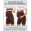 imageCRZ YOGA Womens Butterluxe Maternity Biker Shorts Over The Belly 6quot  Pregnancy Yoga Workout ActivewearTaupe