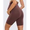 imageCRZ YOGA Womens Butterluxe Maternity Biker Shorts Over The Belly 6quot  Pregnancy Yoga Workout ActivewearTaupe