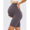 imageCRZ YOGA Womens Butterluxe Maternity Biker Shorts Over The Belly 6quot  Pregnancy Yoga Workout ActivewearTornado Grey