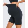 imageCRZ YOGA Womens Butterluxe Maternity Biker Shorts Over The Belly 6quot  Pregnancy Yoga Workout ActivewearTrue Navy