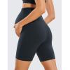 imageCRZ YOGA Womens Butterluxe Maternity Biker Shorts Over The Belly 6quot  Pregnancy Yoga Workout ActivewearTrue Navy