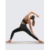imageCRZ YOGA Womens Butterluxe Strappy Longline Sports Bra  Molded Cup Double Spaghetti Strap Workout Yoga Crop Top AthleticBlack