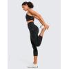 imageCRZ YOGA Womens Butterluxe Workout Capri Leggings with Pockets 21 Inches  High Waisted Gym Athletic Crop YogaBlack Tie Dye Flowers