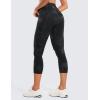 imageCRZ YOGA Womens Butterluxe Workout Capri Leggings with Pockets 21 Inches  High Waisted Gym Athletic Crop YogaBlack Tie Dye Flowers