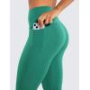 imageCRZ YOGA Womens Butterluxe Workout Capri Leggings with Pockets 21 Inches  High Waisted Gym Athletic Crop YogaCascadia Green