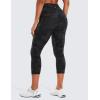 imageCRZ YOGA Womens Butterluxe Workout Capri Leggings with Pockets 21 Inches  High Waisted Gym Athletic Crop YogaDark Grey Camouflage 2
