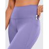 imageCRZ YOGA Womens Butterluxe Workout Capri Leggings with Pockets 21 Inches  High Waisted Gym Athletic Crop YogaDark Lavender Purple