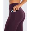 imageCRZ YOGA Womens Butterluxe Workout Capri Leggings with Pockets 21 Inches  High Waisted Gym Athletic Crop YogaDeep Purple