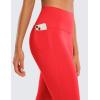imageCRZ YOGA Womens Butterluxe Workout Capri Leggings with Pockets 21 Inches  High Waisted Gym Athletic Crop YogaDeep Red