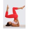 imageCRZ YOGA Womens Butterluxe Workout Capri Leggings with Pockets 21 Inches  High Waisted Gym Athletic Crop YogaDeep Red