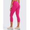 imageCRZ YOGA Womens Butterluxe Workout Capri Leggings with Pockets 21 Inches  High Waisted Gym Athletic Crop YogaGranita Pink