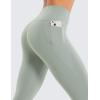 imageCRZ YOGA Womens Butterluxe Workout Capri Leggings with Pockets 21 Inches  High Waisted Gym Athletic Crop YogaGreen Palm Court