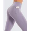 imageCRZ YOGA Womens Butterluxe Workout Capri Leggings with Pockets 21 Inches  High Waisted Gym Athletic Crop YogaLavender Mist