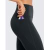 imageCRZ YOGA Womens Butterluxe Workout Capri Leggings with Pockets 21 Inches  High Waisted Gym Athletic Crop YogaMelanite