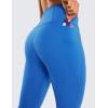 imageCRZ YOGA Womens Butterluxe Workout Capri Leggings with Pockets 21 Inches  High Waisted Gym Athletic Crop YogaSparkle Blue