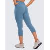 imageCRZ YOGA Womens Butterluxe Workout Capri Leggings with Pockets 21 Inches  High Waisted Gym Athletic Crop YogaUniverse Blue