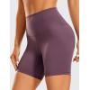 imageCRZ YOGA Womens Naked Feeling Biker Shorts  6 Inches High Waist Yoga Workout Running Gym SpandexArctic Plum