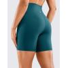 imageCRZ YOGA Womens Naked Feeling Biker Shorts  6 Inches High Waist Yoga Workout Running Gym SpandexBorealis Green