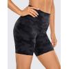 imageCRZ YOGA Womens Naked Feeling Biker Shorts  6 Inches High Waist Yoga Workout Running Gym SpandexDark Grey Camouflage